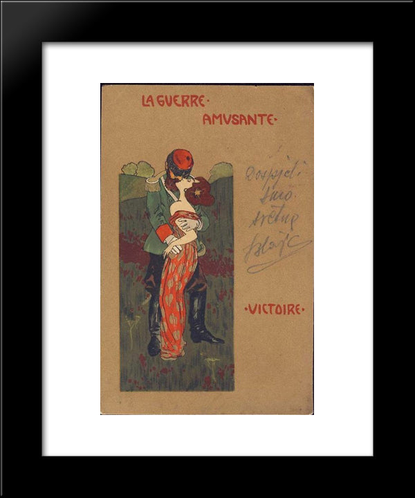 Victory 20x24 Black Modern Wood Framed Art Print Poster by Kirchner, Raphael