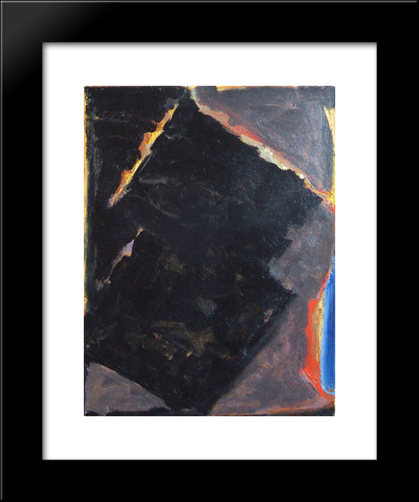 Light In Dark 20x24 Black Modern Wood Framed Art Print Poster by Ruben, Richards