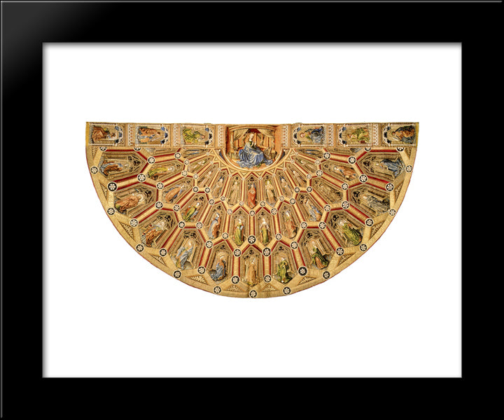The Liturgical Vestments Of The Order Of The Golden Fleece - The Cope Of The Virgin Mary 20x24 Black Modern Wood Framed Art Print Poster by Campin, Robert