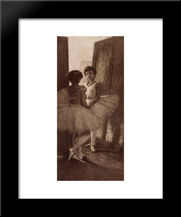 Behind The Scenes 20x24 Black Modern Wood Framed Art Print Poster by Demachy, Robert