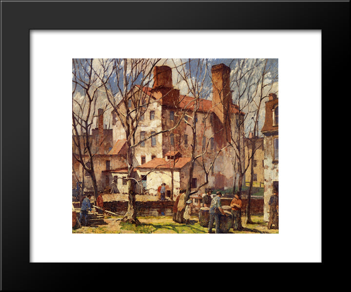 Mills 20x24 Black Modern Wood Framed Art Print Poster by Spencer, Robert