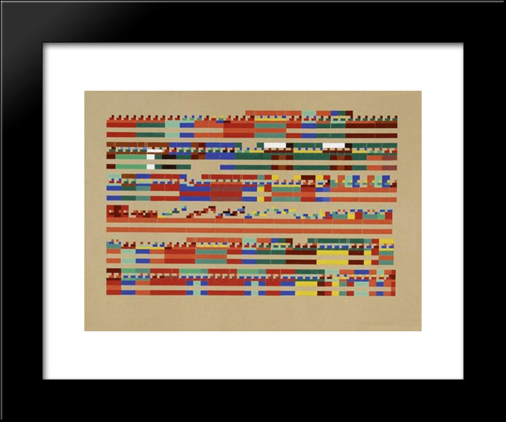 Beethoven, Sonate Clair De Lune Domin., Fragm. Iere Partie 20x24 Black Modern Wood Framed Art Print Poster by Strubin, Robert