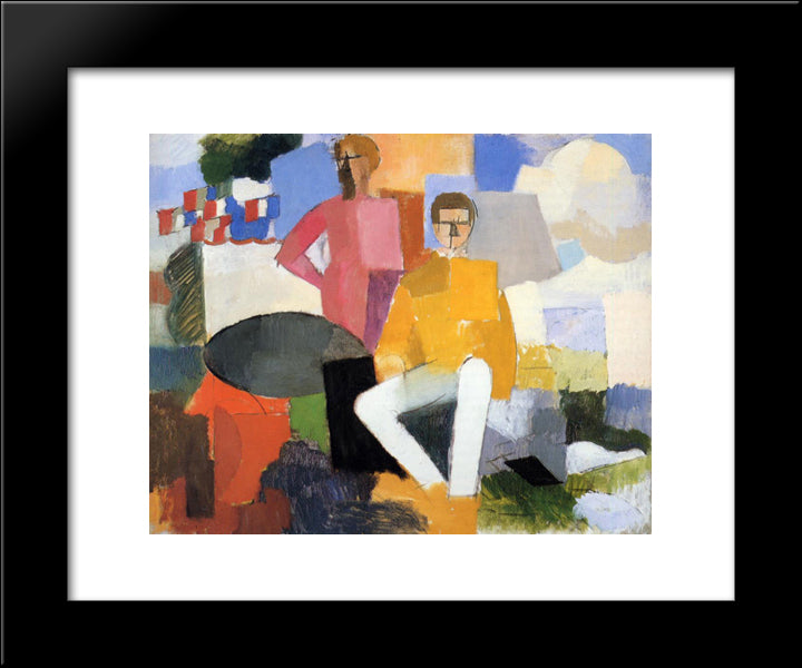 The Fourteenth Of July 20x24 Black Modern Wood Framed Art Print Poster by Fresnaye, Roger