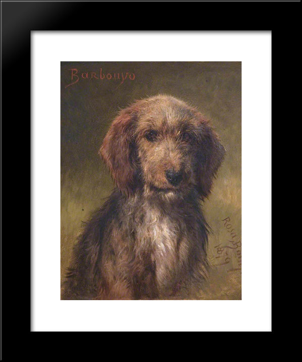 Barbouyo 20x24 Black Modern Wood Framed Art Print Poster by Bonheur, Rosa