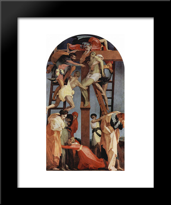 Deposition 20x24 Black Modern Wood Framed Art Print Poster by Fiorentino, Rosso