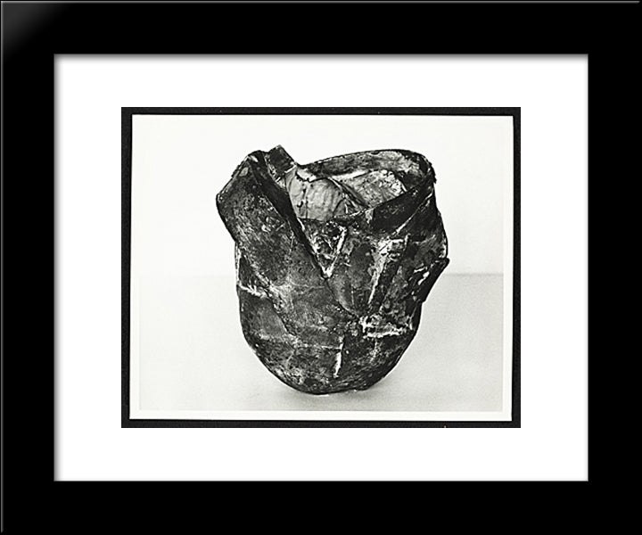 Untitled Ellipsoid 20x24 Black Modern Wood Framed Art Print Poster by Vollmer, Ruth