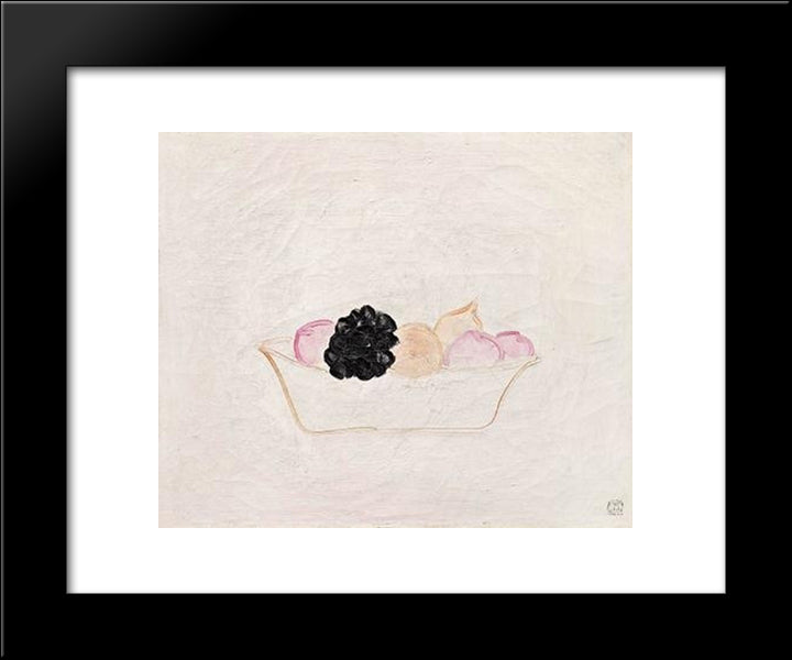Fruits 20x24 Black Modern Wood Framed Art Print Poster by Sanyu
