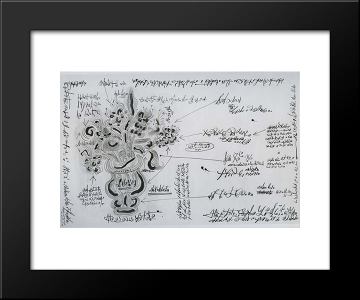 In The Manner Of Matisse 20x24 Black Modern Wood Framed Art Print Poster by Steinberg, Saul
