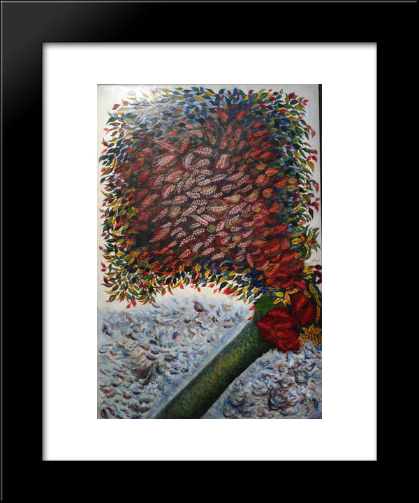 Unknown Title 20x24 Black Modern Wood Framed Art Print Poster by Louis, Seraphine