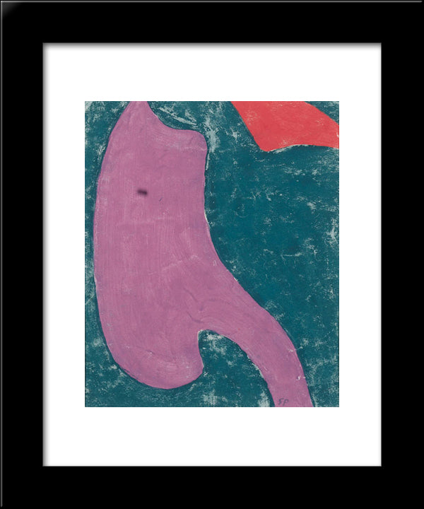 Etude De Tissu 20x24 Black Modern Wood Framed Art Print Poster by Poliakoff, Serge