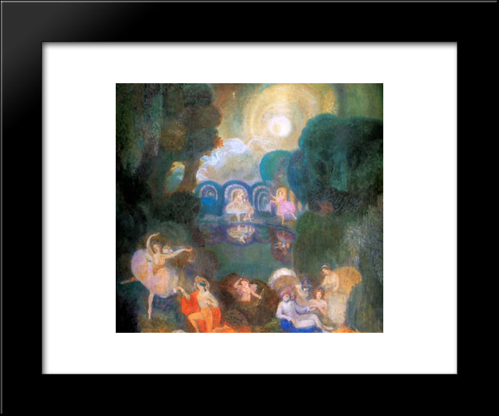 Ballet 20x24 Black Modern Wood Framed Art Print Poster by Sudeikin, Serge