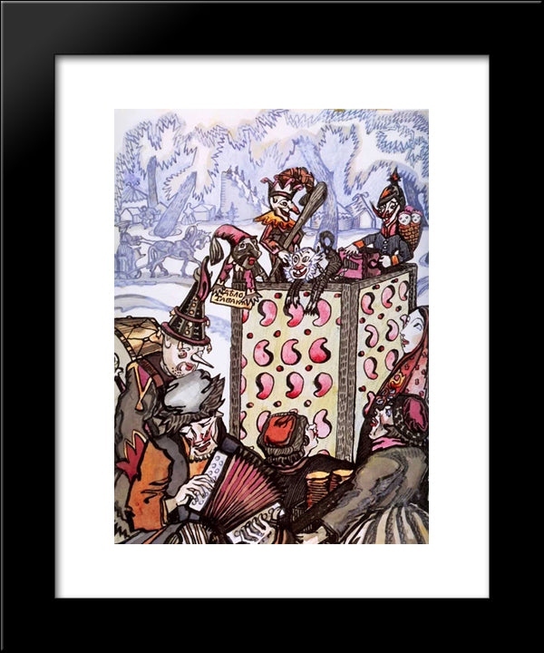 Pancake Parsley 20x24 Black Modern Wood Framed Art Print Poster by Sudeikin, Serge