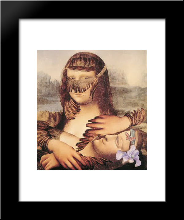 Pieta 20x24 Black Modern Wood Framed Art Print Poster by Parajanov, Sergei