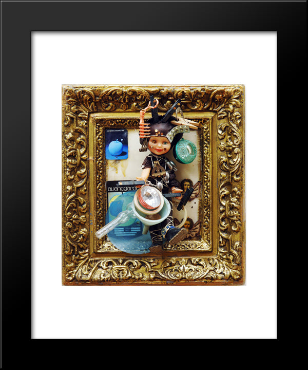 Yurik (Yuri Gagarin) 20x24 Black Modern Wood Framed Art Print Poster by Parajanov, Sergei