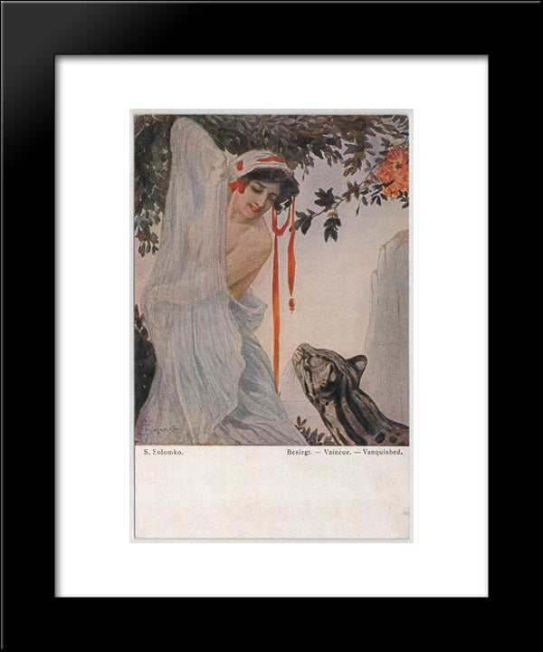 Defeated 20x24 Black Modern Wood Framed Art Print Poster by Solomko, Sergey