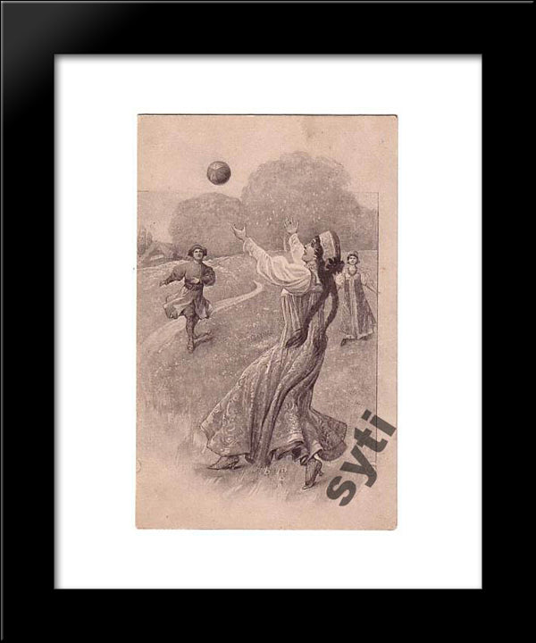 Squash 20x24 Black Modern Wood Framed Art Print Poster by Solomko, Sergey