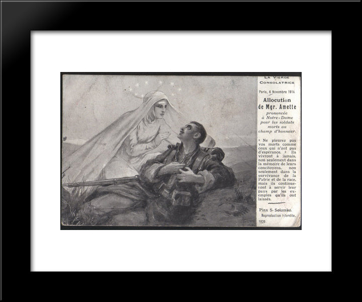 Virgo Comforter 20x24 Black Modern Wood Framed Art Print Poster by Solomko, Sergey