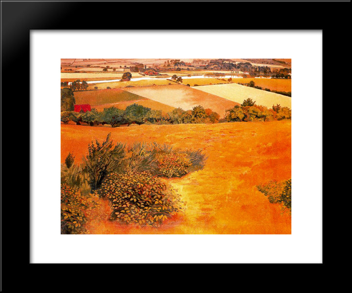 Cockmarsh Hill - Cookham 20x24 Black Modern Wood Framed Art Print Poster by Spencer, Stanley
