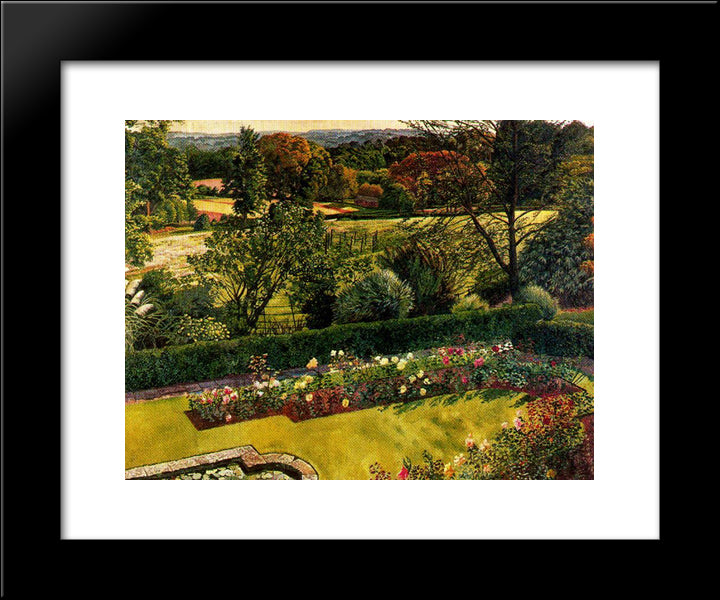 Landscape. Cookham Dene. 20x24 Black Modern Wood Framed Art Print Poster by Spencer, Stanley