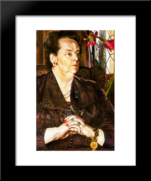 Mrs Frank 20x24 Black Modern Wood Framed Art Print Poster by Spencer, Stanley