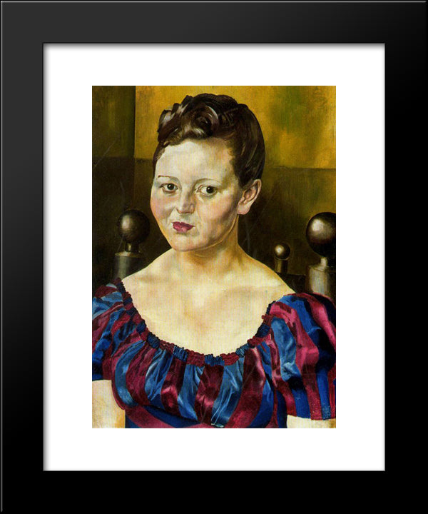 Portrait Of Miss Elizabeth Wimperis 20x24 Black Modern Wood Framed Art Print Poster by Spencer, Stanley