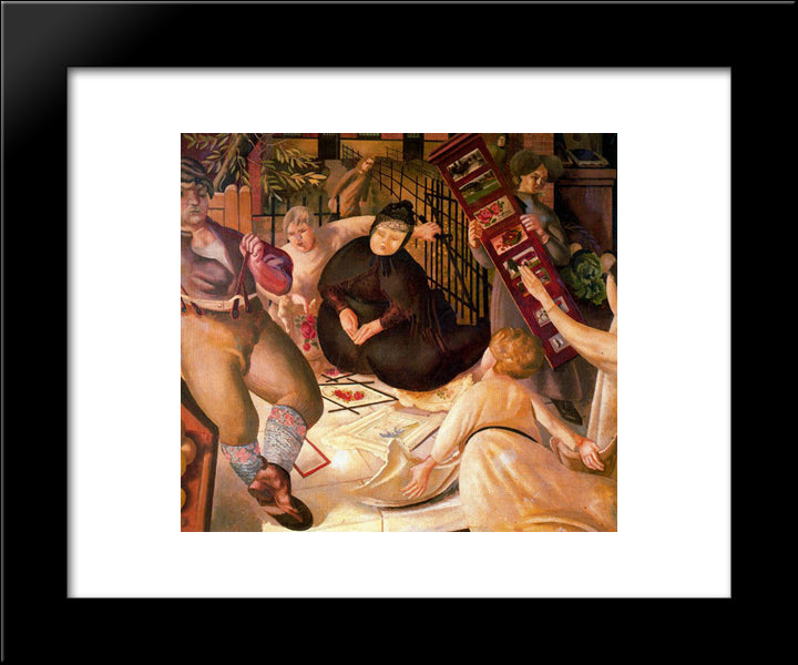 Sarah Tubb And The Heavenly Visitors 20x24 Black Modern Wood Framed Art Print Poster by Spencer, Stanley