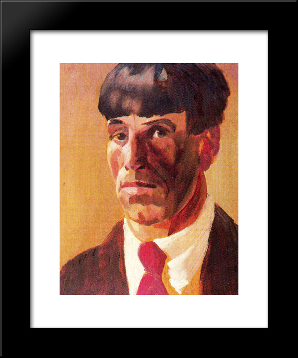Self - Portrait 20x24 Black Modern Wood Framed Art Print Poster by Spencer, Stanley