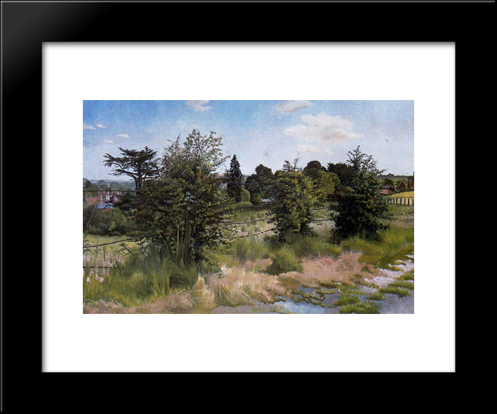 Terry'S Lane, Cookham 20x24 Black Modern Wood Framed Art Print Poster by Spencer, Stanley