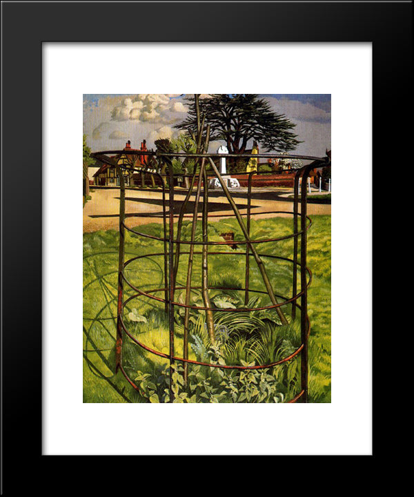 The Jubilee Tree, Cookham 20x24 Black Modern Wood Framed Art Print Poster by Spencer, Stanley