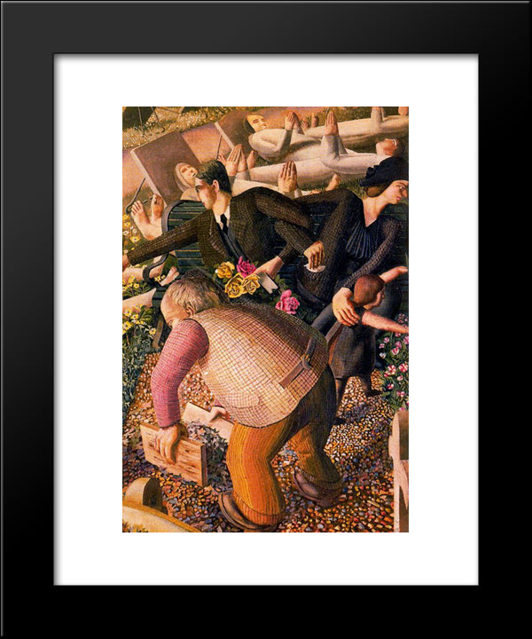 The Resurrection - Waking Up 2 20x24 Black Modern Wood Framed Art Print Poster by Spencer, Stanley