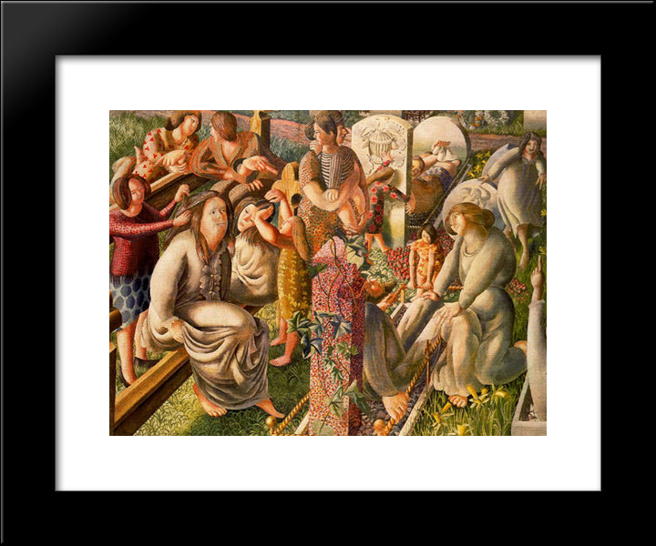 The Resurrection Tidying 20x24 Black Modern Wood Framed Art Print Poster by Spencer, Stanley
