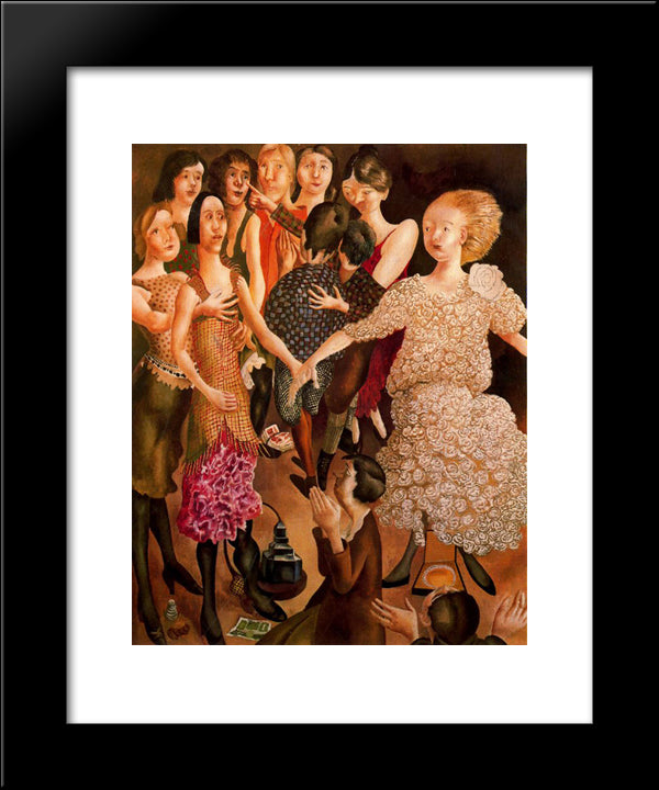 Untitled 20x24 Black Modern Wood Framed Art Print Poster by Spencer, Stanley