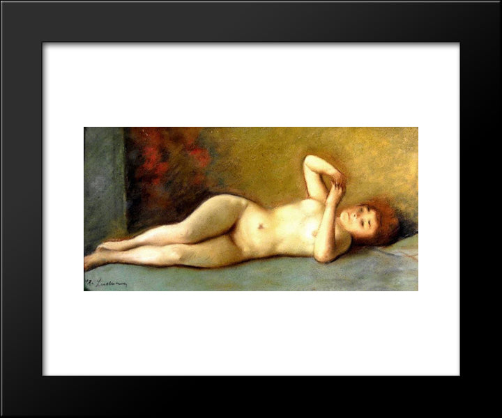 Nude 20x24 Black Modern Wood Framed Art Print Poster by Luchian, Stefan