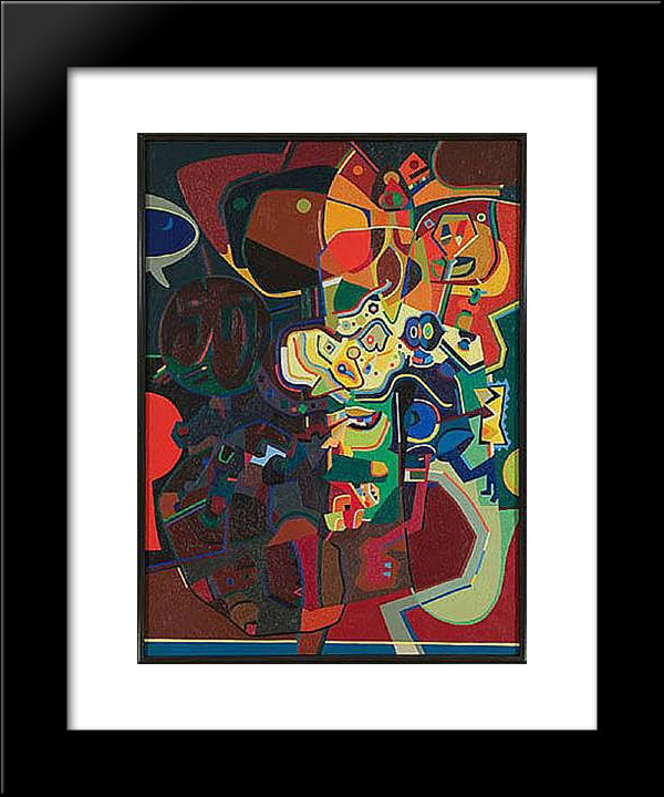 Pica Of T 20x24 Black Modern Wood Framed Art Print Poster by Wheeler, Steve