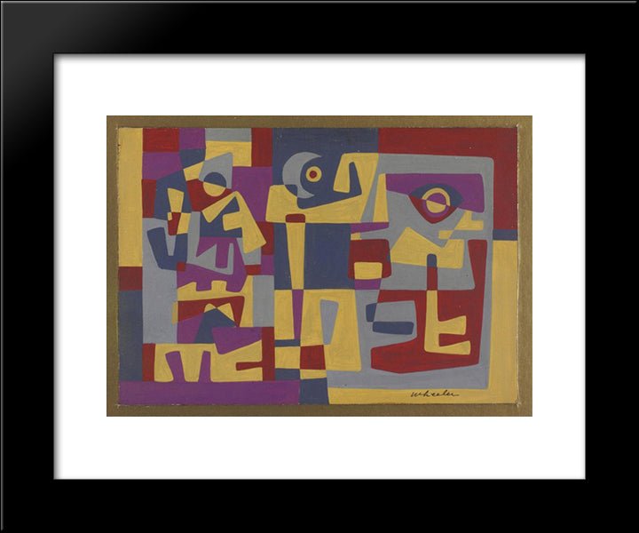 Strangers 20x24 Black Modern Wood Framed Art Print Poster by Wheeler, Steve