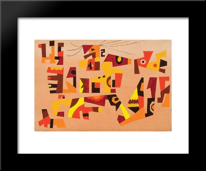 Untitled #39 20x24 Black Modern Wood Framed Art Print Poster by Wheeler, Steve