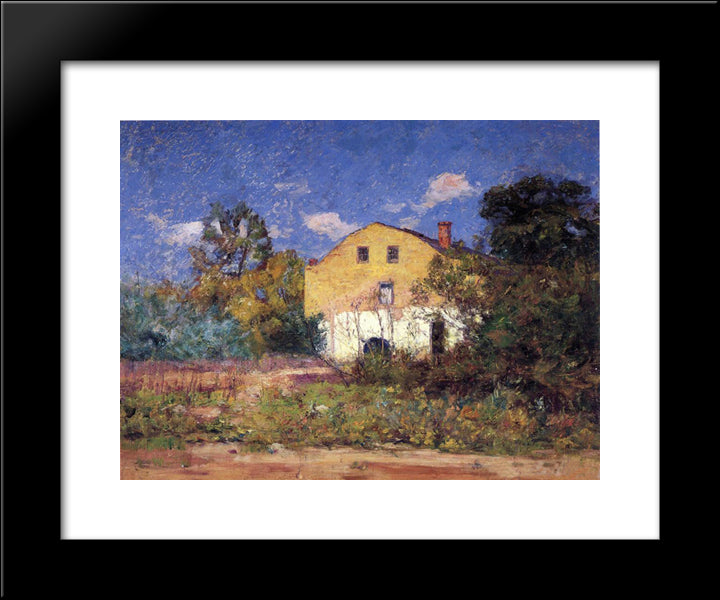 The Grist Mill 20x24 Black Modern Wood Framed Art Print Poster by Steele, T. C.