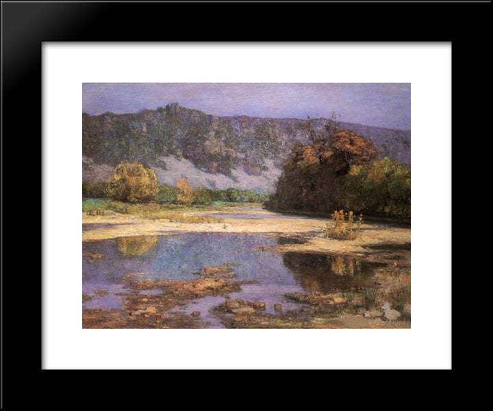 The Muscatatuck 20x24 Black Modern Wood Framed Art Print Poster by Steele, T. C.