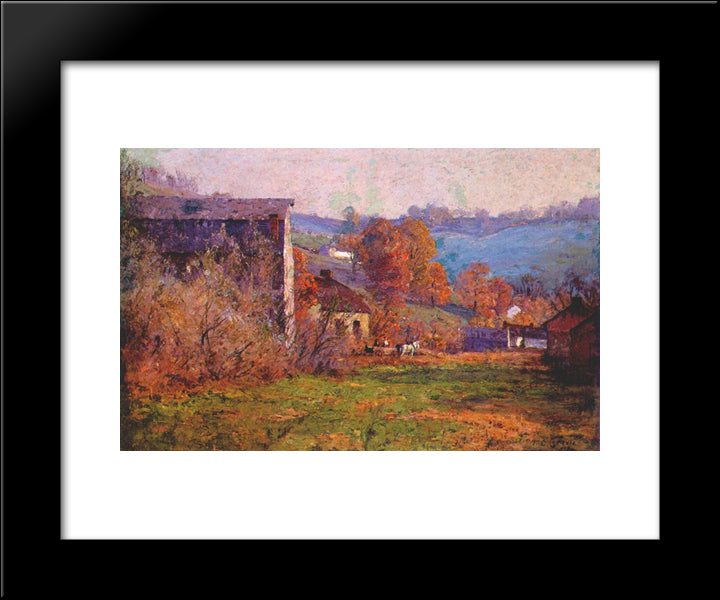 The Old Mills 20x24 Black Modern Wood Framed Art Print Poster by Steele, T. C.