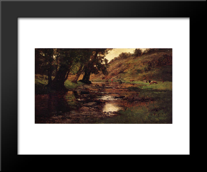 The Shades 20x24 Black Modern Wood Framed Art Print Poster by Steele, T. C.