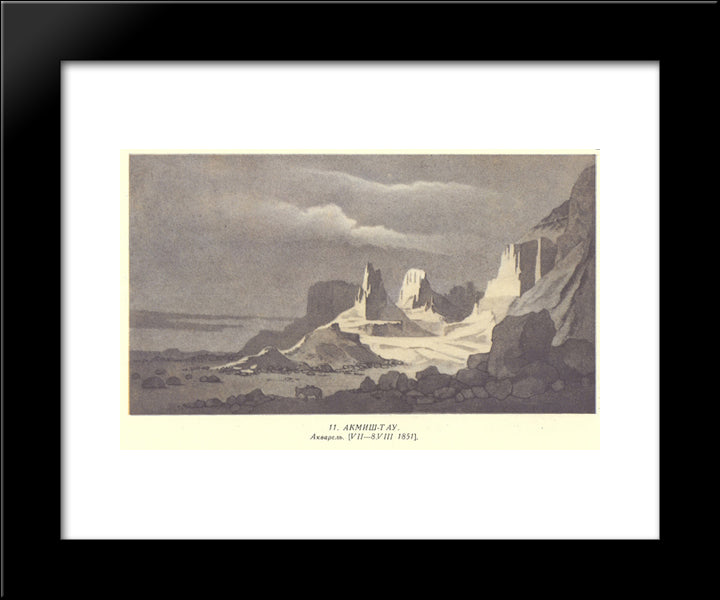 Akmish-Tau 20x24 Black Modern Wood Framed Art Print Poster by Shevchenko, Taras