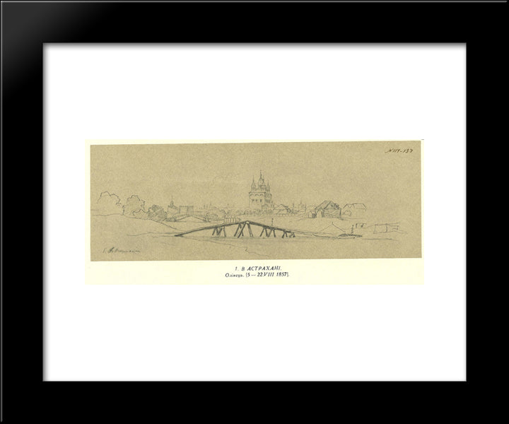 In Astrakhan 20x24 Black Modern Wood Framed Art Print Poster by Shevchenko, Taras
