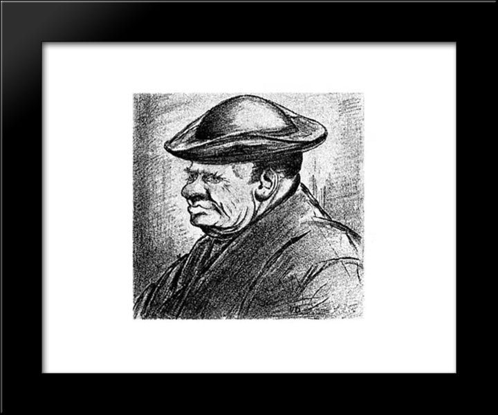 Archangel 20x24 Black Modern Wood Framed Art Print Poster by Doesburg, Theo van