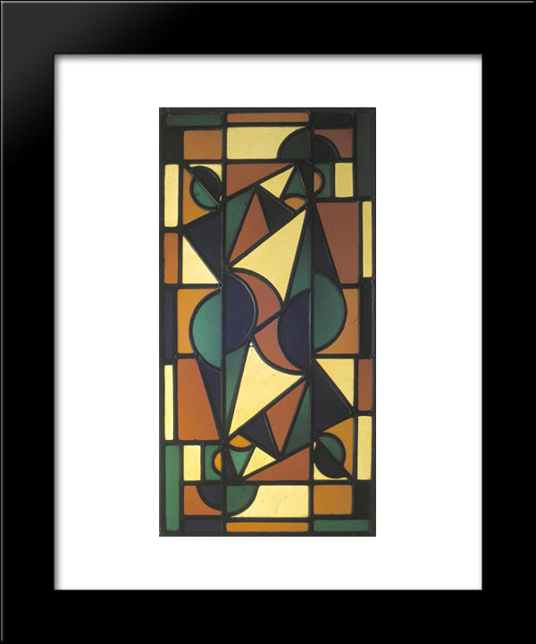 Dance Ii 20x24 Black Modern Wood Framed Art Print Poster by Doesburg, Theo van