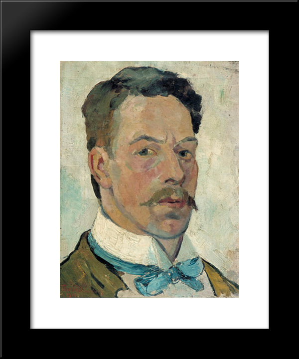 Self Portrait 20x24 Black Modern Wood Framed Art Print Poster by Doesburg, Theo van