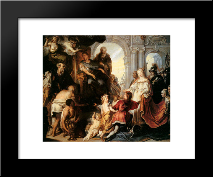 Scipio Africanus 20x24 Black Modern Wood Framed Art Print Poster by Thulden, Theodoor van