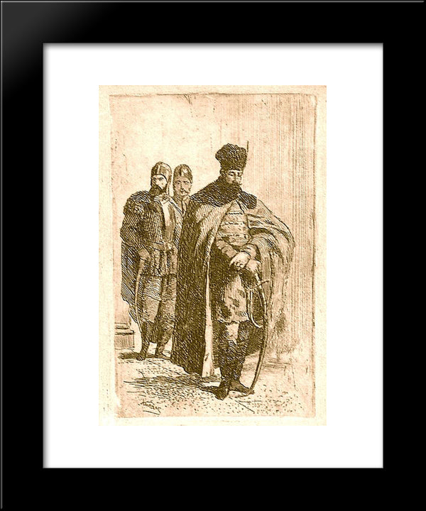 Michael The Brave 20x24 Black Modern Wood Framed Art Print Poster by Aman, Theodor