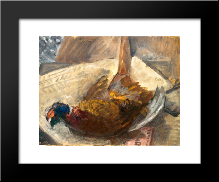 Pheasant 20x24 Black Modern Wood Framed Art Print Poster by Pallady, Theodor