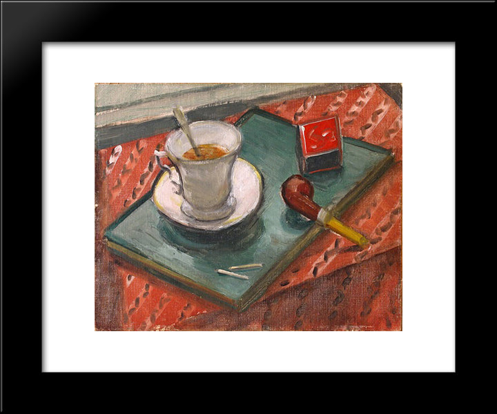 Still Life 20x24 Black Modern Wood Framed Art Print Poster by Pallady, Theodor