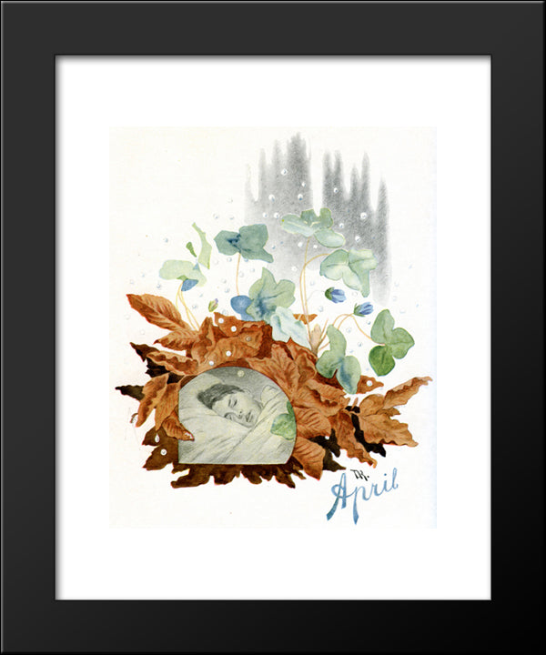 April 20x24 Black Modern Wood Framed Art Print Poster by Kittelsen, Theodor Severin